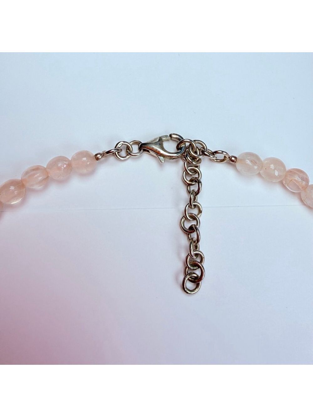 Whitney Kelly Rose Quartz MOP Pearl Mosaic Flower Sterling Silver 925 Necklace - Picture 5 of 12